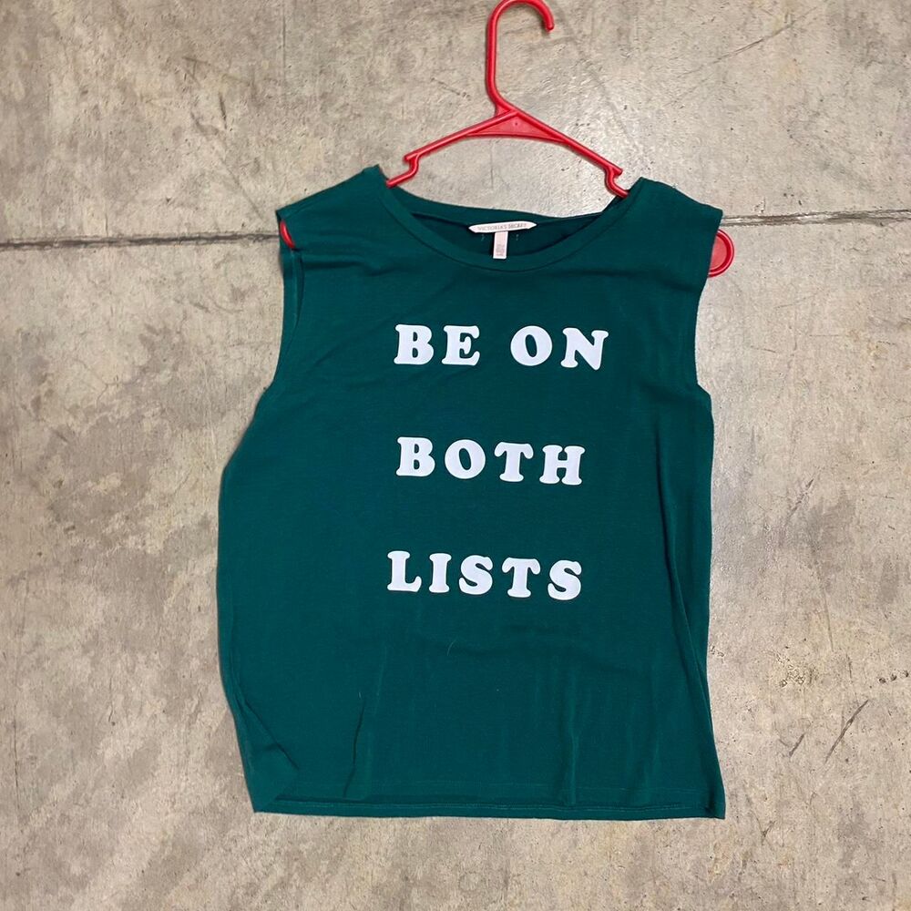 Victoria's Secret Women's Green Tank Top